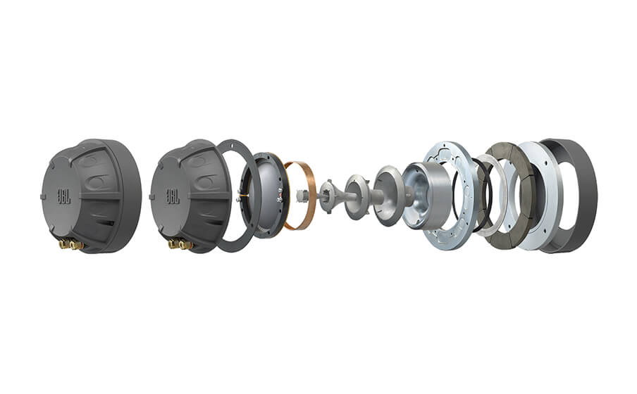 Project Everest DD67000 100-mm-Druckkammertreiber mit Membran aus reinem Beryllium, gepaart mit einem patentierten Bi-Radial-Horn. - Image