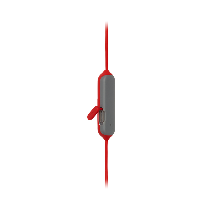JBL Endurance RUNBT - Red - Sweatproof Wireless In-Ear Sport Headphones - Detailshot 2 image number null