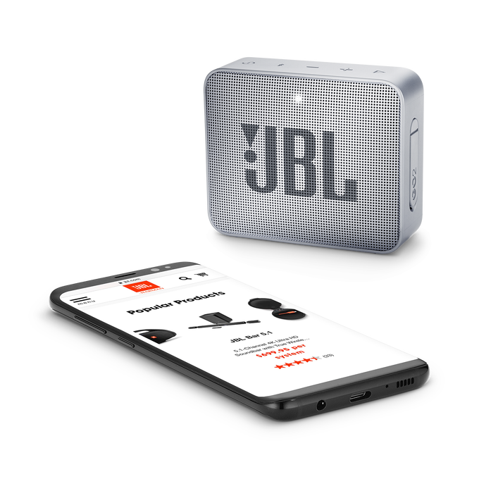 JBL Go 2 - Ash Gray - Portable Bluetooth speaker - Detailshot 3 image number null