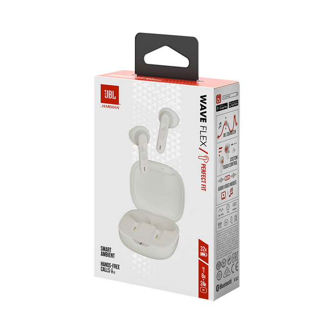 JBL Wave Flex - White - True wireless earbuds - Detailshot 15 image number null