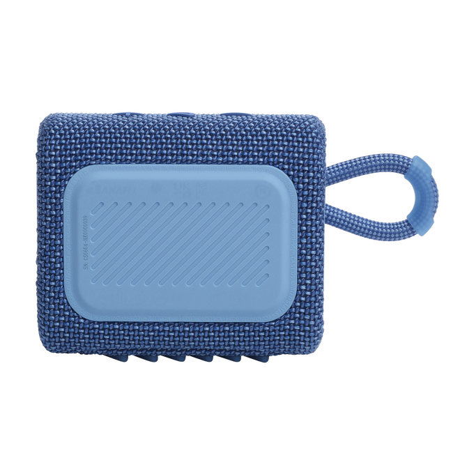 JBL Go 3 Eco - Blue - Ultra-portable Waterproof Speaker - Back image number null