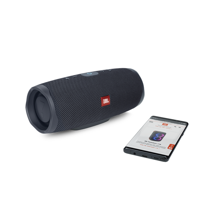 JBL Charge Essential 2 - Gun Metal - Portable Waterproof Speaker with Powerbank - Detailshot 1 image number null
