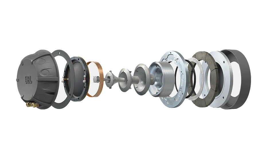 Project K2 S9900 100-mm-Druckkammertreiber mit Magnesiummembran, gepaart mit einem patentierten Bi-Radial-Horn. - Image