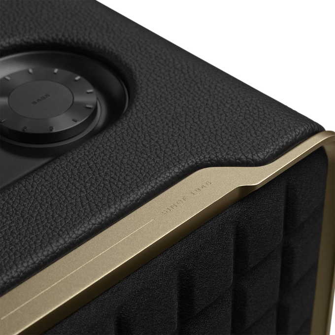 JBL Authentics 500 - Black - Hi-fidelity smart home speaker with Wi-Fi, Bluetooth and Voice Assistants with retro design. - Detailshot 4 image number null