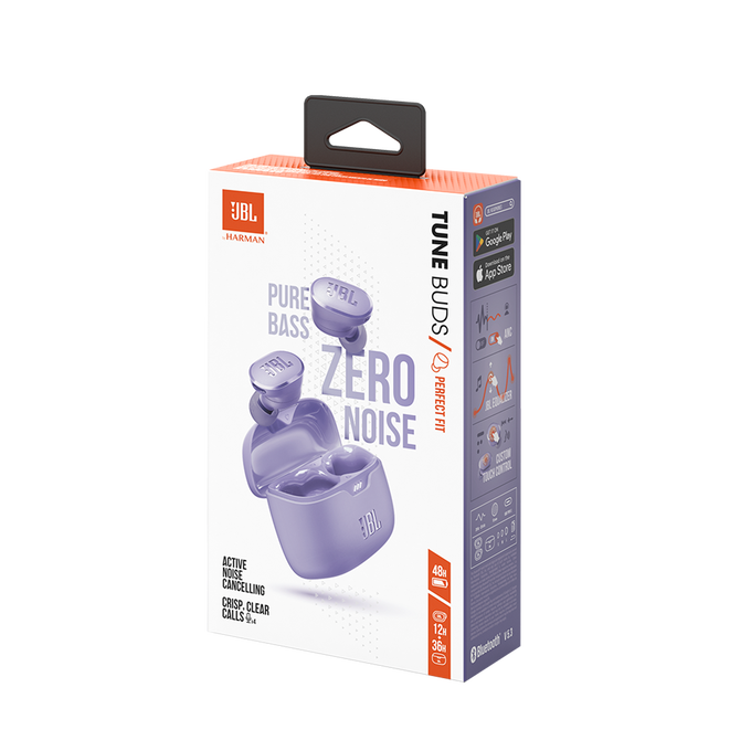 JBL Tune Buds - Purple - True wireless Noise Cancelling earbuds - Detailshot 10 image number null