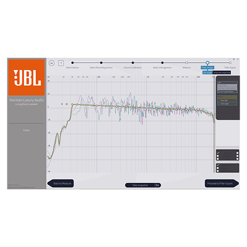 JBL SA750 DIRAC Live, um die Ausgabe von Lautsprechern und Subwoofern auf den Hörraum abzustimmen (Kalibriermikrofon im Lieferumfang enthalten). - Image